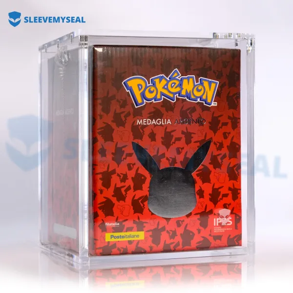 Teca acrilica per Moneta Argento/Oro Posteitaliane Pokémon