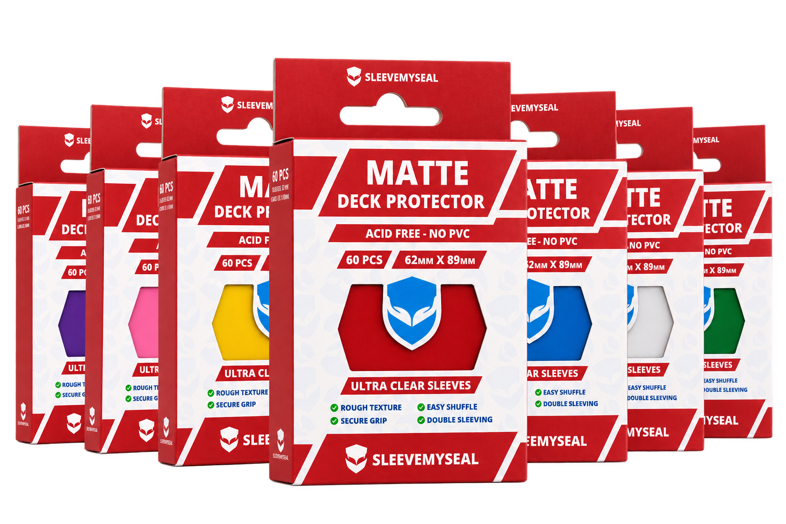 Matte Sleeves Yu-Gi-Oh! e Vanguard, gamma colori