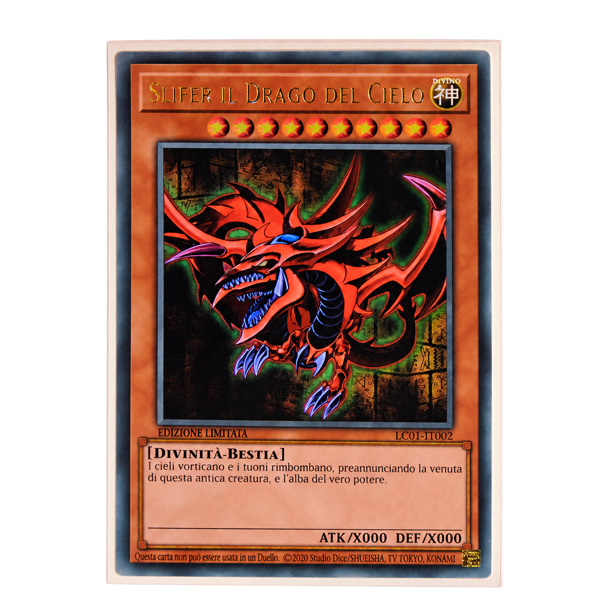 Carta Yu-Gi-Oh! dentro una sleeve Matte Small